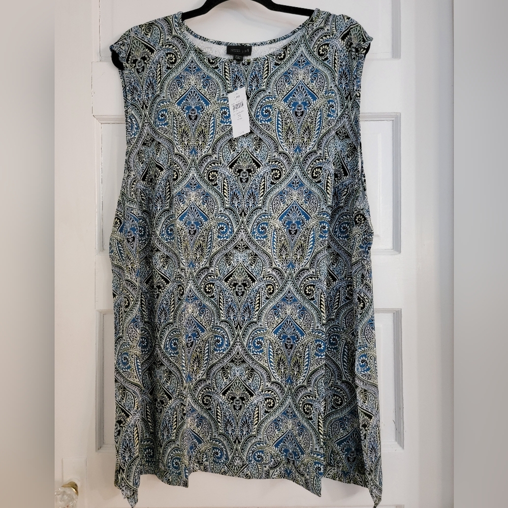 J.Jill Wearever Collection Patterned Sleeveless Top